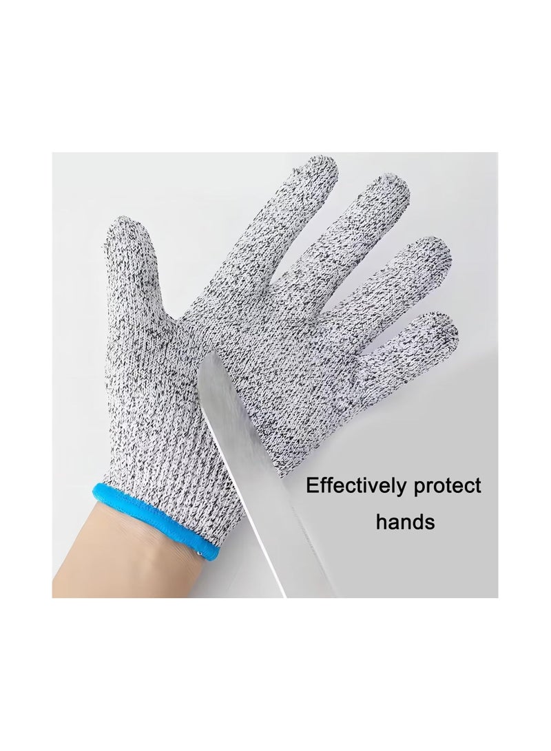2pcs Premium Cut Resistant Gloves with Level 5 Protection, Ambidextrous, Machine Washable, Lightweight Protective Gloves  - Image 3