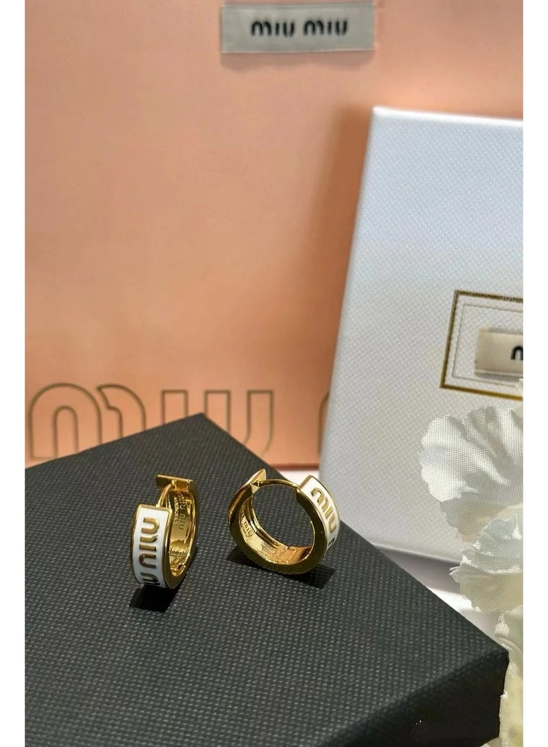 MIU MIU Enamel Earrings - Image 2