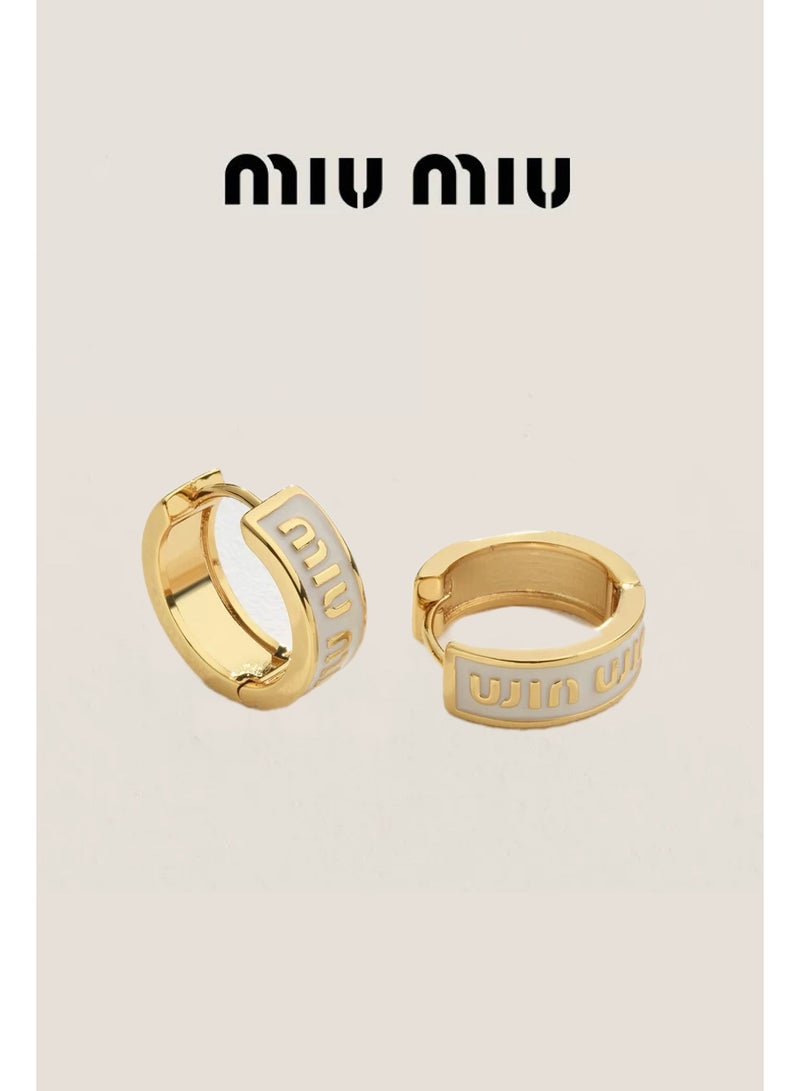 MIU MIU Enamel Earrings - Image 1