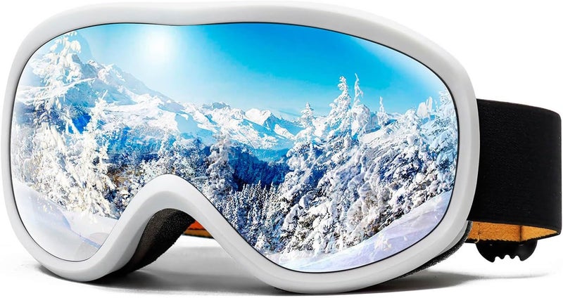 AVV Store نظارات تزلج OTG للرجال والنساء مع عدسة مزدوجة مضادة للضباب، UV400 نظارات ثلج للتزلج على الثلج وركوب الزلاجات - Image 1