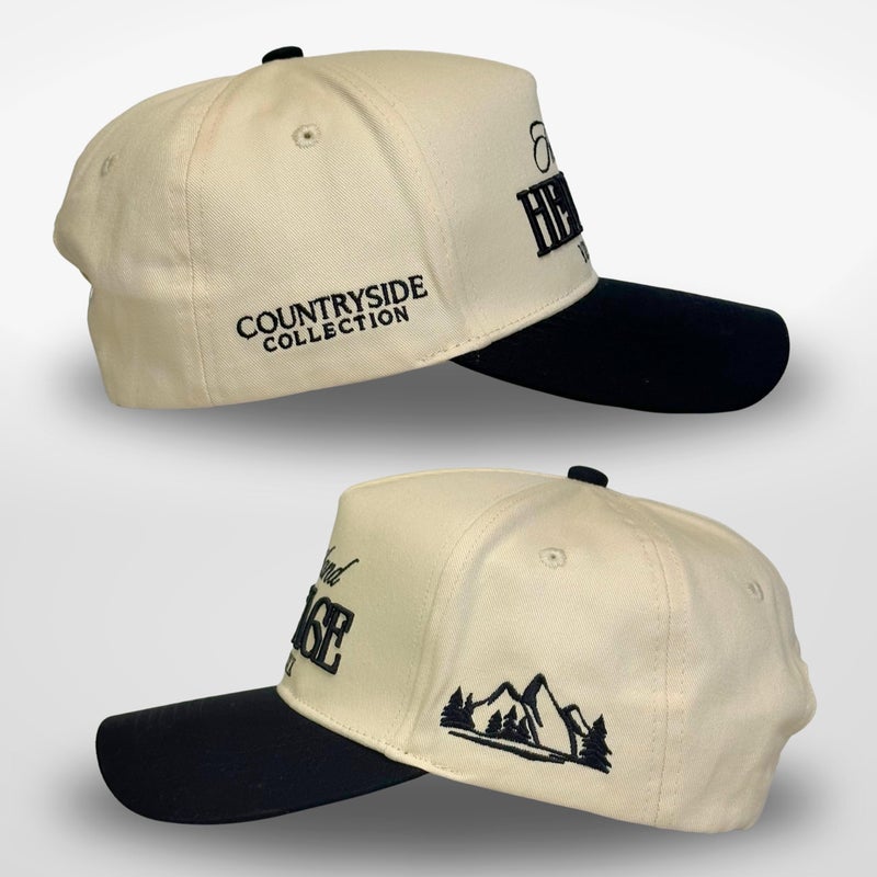 CITRUSY Vintage Western Trucker Hat | Men & Women | Embroidered Trendy Caps | Country Cute Hats for Cowgirls & Cowboys | Camo Denim Cotton Styles | Snapback Hat (Heartland Heritage | Black) - Image 3