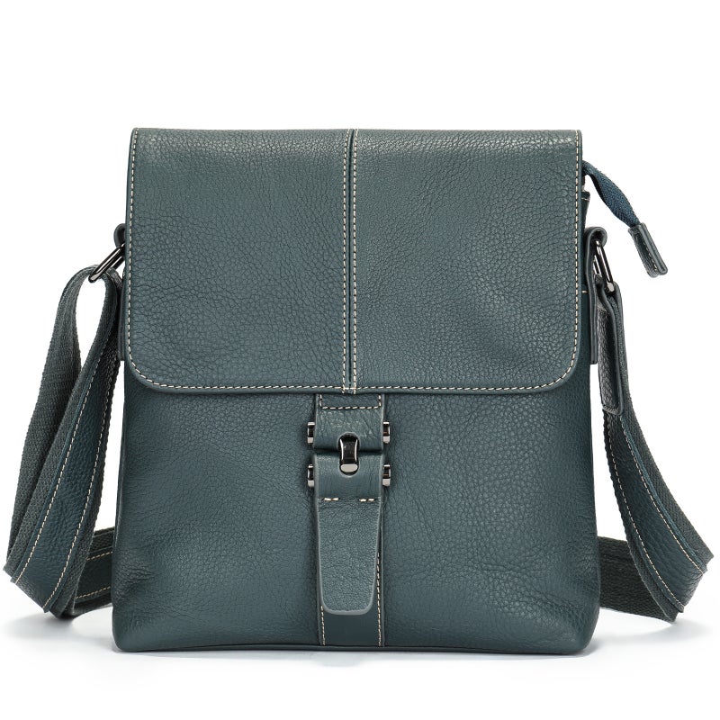 Malute Brand Business Casual Men'S First Layer Cowhide Shoulder Crossbody Bag Retro Flip Leather Men'S Bag - Image 1