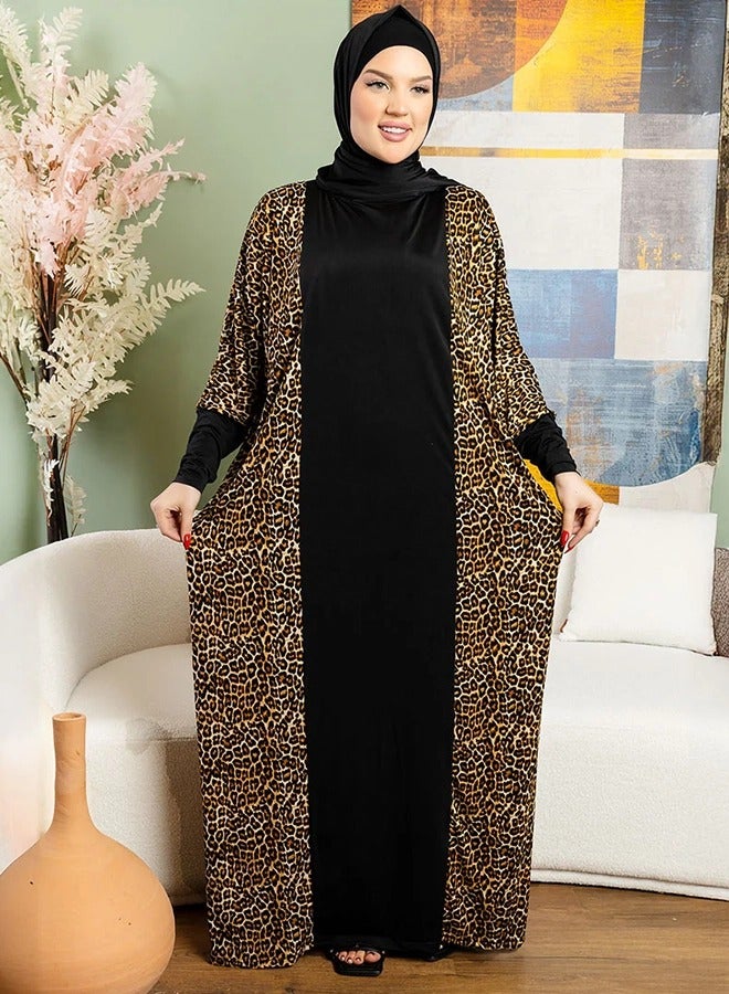 Zmurud Practical Saudi Jersey  prayer dress with headscarf from zmurud fashion - Image 2