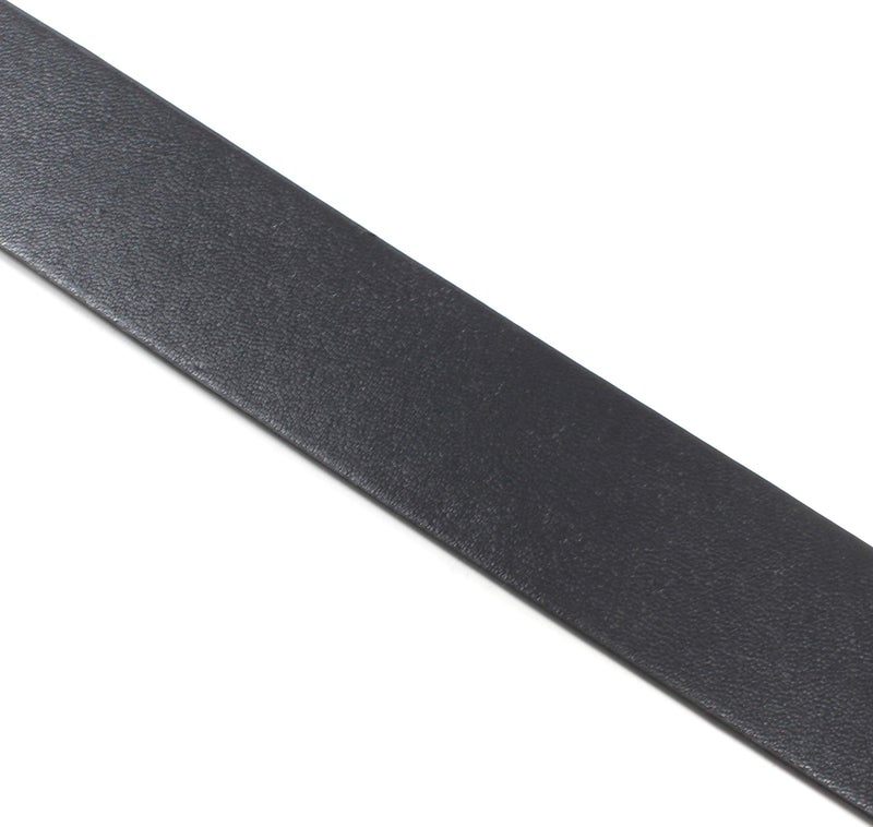 BC Belts Womens Leather Belt Strap with Smooth Grain Finish 1.25" Wide with Snaps (Black-L) - Image 5