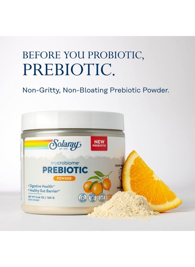 Solaray - Mycrobiome Prebiotic Powder Prebiotics For Women And Men Digestive Nutritional Supplements For Colon And Gut Health Easytomix Nonbloating Formula Citrus Flavor 20 Servings 5.64 Oz - Image 1