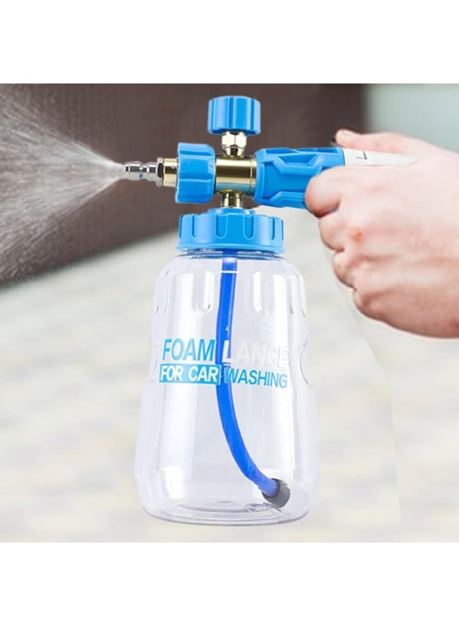 Relex Car Wash Foam Sprayer 1L, Manual Garden Pressure Bottle with Adjustable Foam Concentration, Quick Plug Connector, Multi-Use High Pressure Hand Pump for Home, Pet, and Outdoor Cleaning - Image 2