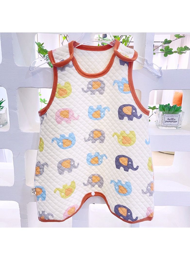 Loquat Suitable For Baby Anti Startle Cotton Wrap Sleeping Print Vest Bag