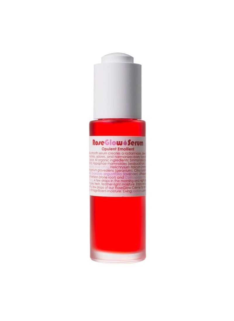 Living Libations Living Libations  Organic Rejuvenating Rose Glow Face Serum  Natural PlantBased Clean Beauty 1 fl oz  30 ml 