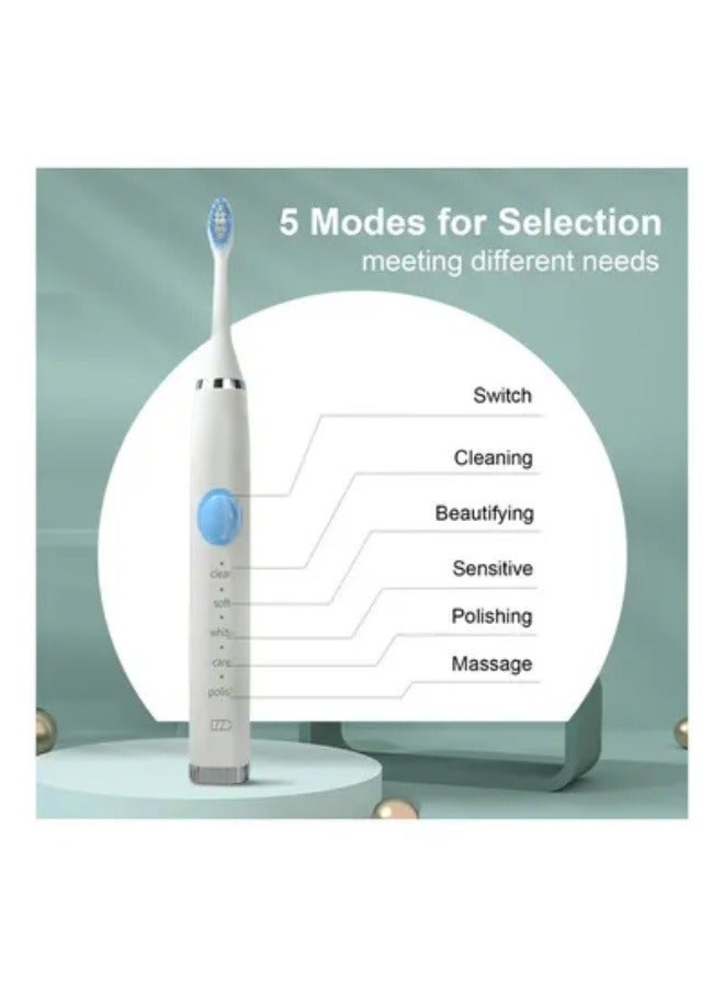 بيوينتي USB Charging 5-Modes Electric Rechargeable Toothbrush With Smart Timer - Image 5