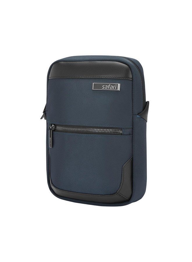 Safari حقيبة سافاري سيلكت ميوز مع حزام كتف قابل للتعديل، قماش بوليستر مختلط متين، للرجال والنساء، أزرق - Image 1