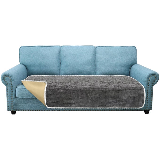 NONSLIP SOFA SEAT COVERS 3 SEATER THICK SOFA COVER SOFA PROTECTORS FROM PETS UNIVERSAL FOR ALL SEASONS 3 SEATER GREY