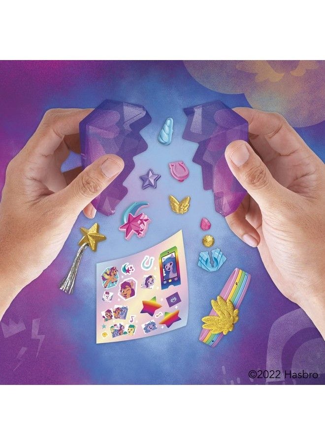 my little Pony - : A New Generation Movie Crystal Adventure Alicorn Sunny Starscout  3Inch Alicornstyle Toy, Surprise Accessories, Bracelet - Image 1