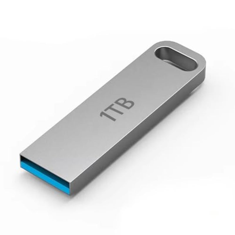 محرك أقراص USB 3.1 بسعة 1 تيرابايت للاستخدام المكتبي، هيكل معدني، أسود، مقاوم للماء ونقل عالي السرعة - Image 1