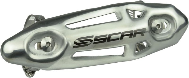 SCAR Universal Exhaust Heat Protector Shield Pipe Guard Muffler Cover for 4 Stroke Compatible with KTM SXF EXCF XCF XCFW SHERCO SEF SEFR HUSQVARNA FE FC FX GASGAS MCF ECF BETA - Image 3