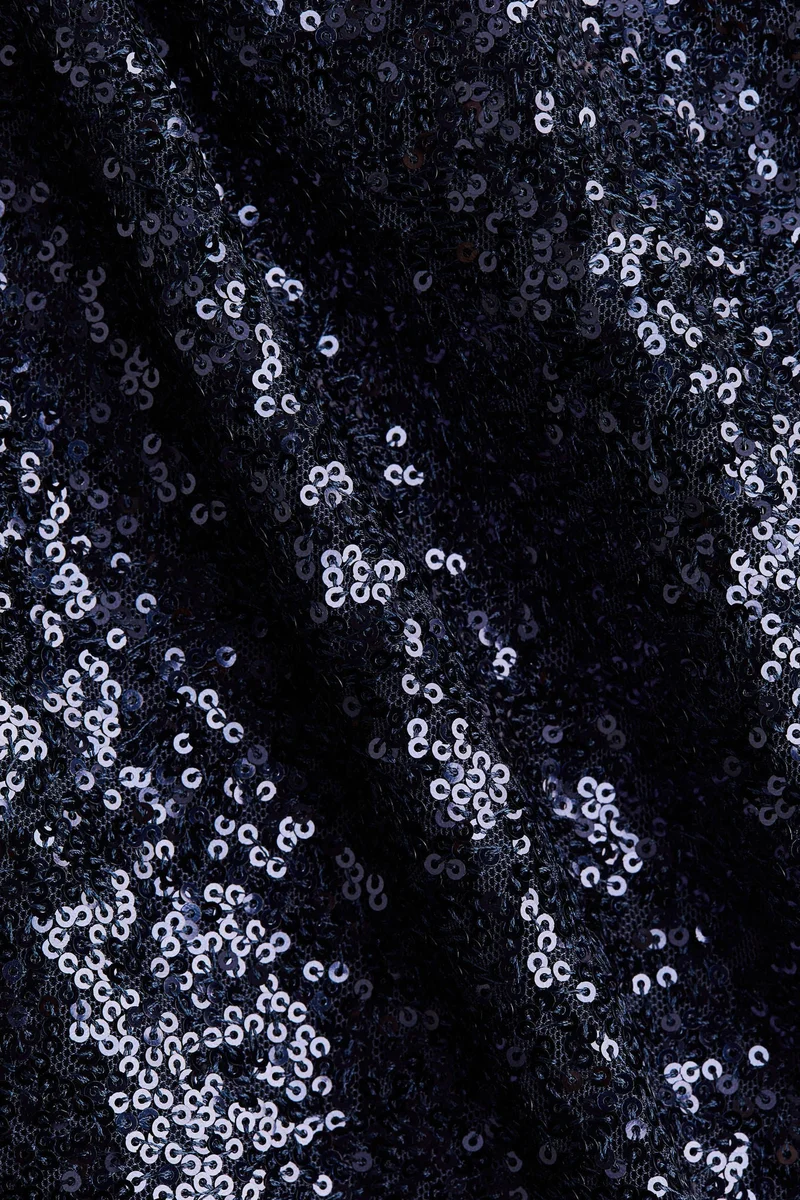 H&M Sequined Turtleneck Top