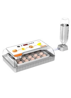 Visible Transparent 20 Eggs Hatcher Machine Temperature Control with Humidity Display Bird Eggs Incubator