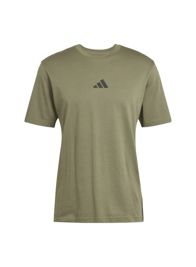 Adidas essentials three stripes single men t-shirt