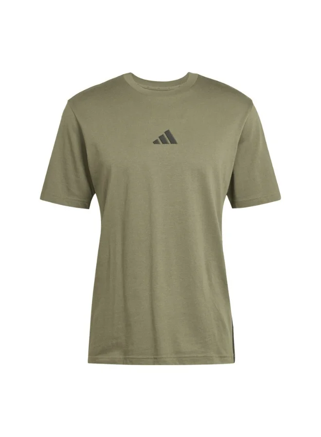 Adidas essentials three stripes single men t-shirt