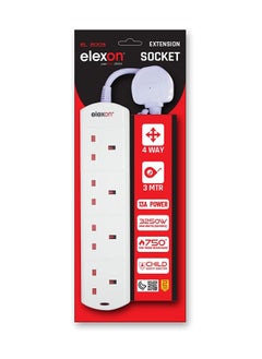 3 Meter Multi Device Extension Cord Board for Home & Office