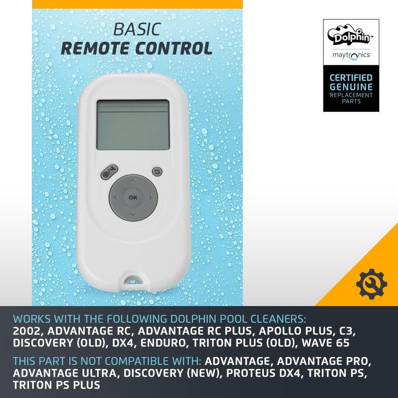 Dolphin Genuine Replacement Part â€” Basic Remote Control â€” Total Control from Your Hand â€” 9993179-R1 - Image 3