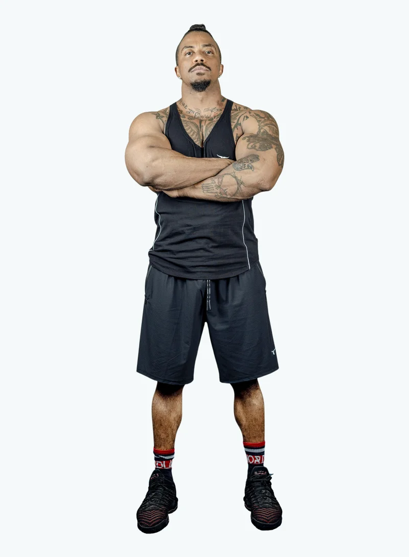 THUGFIT Rangercore Men's Slim Fit Tank Top - Black