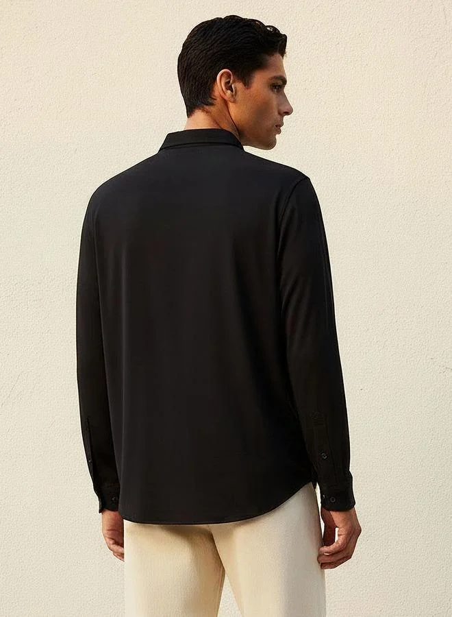 Love Pangolin  Love Pangolin Men Regular Fit Collared Long Sleeves Shirt for Men | Best Price UAE