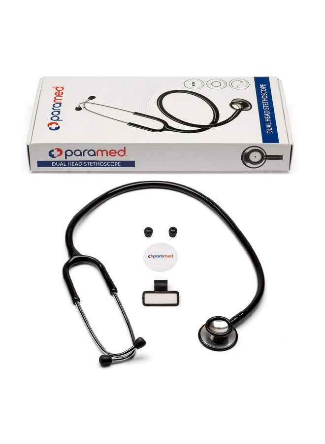 paramed Stethoscope Classic Dual Head Cardiology For Medical Clinical And Home Use By Paramed Suitable For Men Women Nurse Pediatric Infant 22 Inch - Image 5