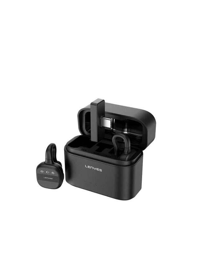 LENYES LM209-TC Hidden Lavalier USB-C Microphone, 65DB, Black - Image 1