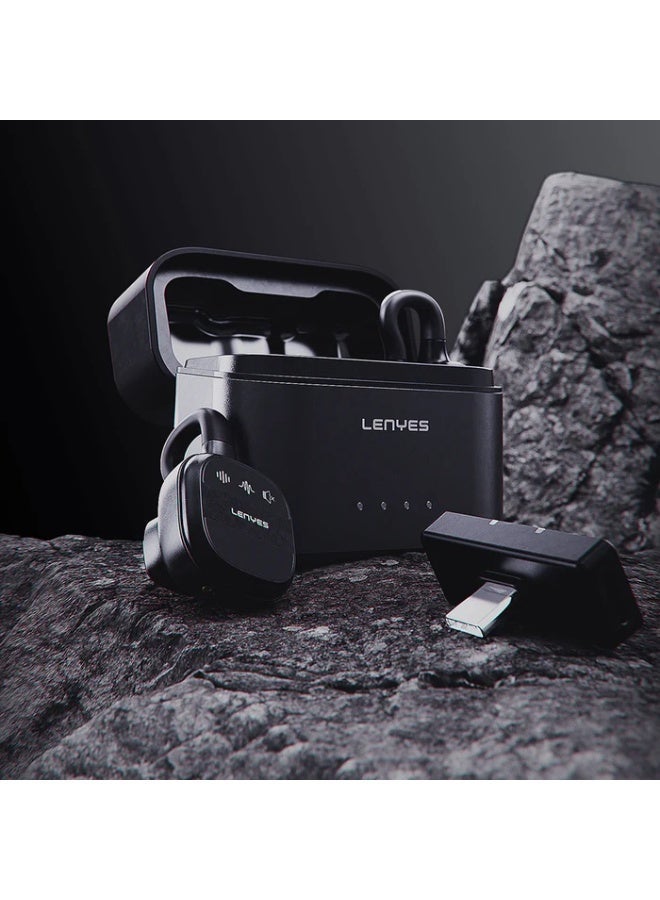 LENYES LM209-TC Hidden Lavalier USB-C Microphone, 65DB, Black - Image 3