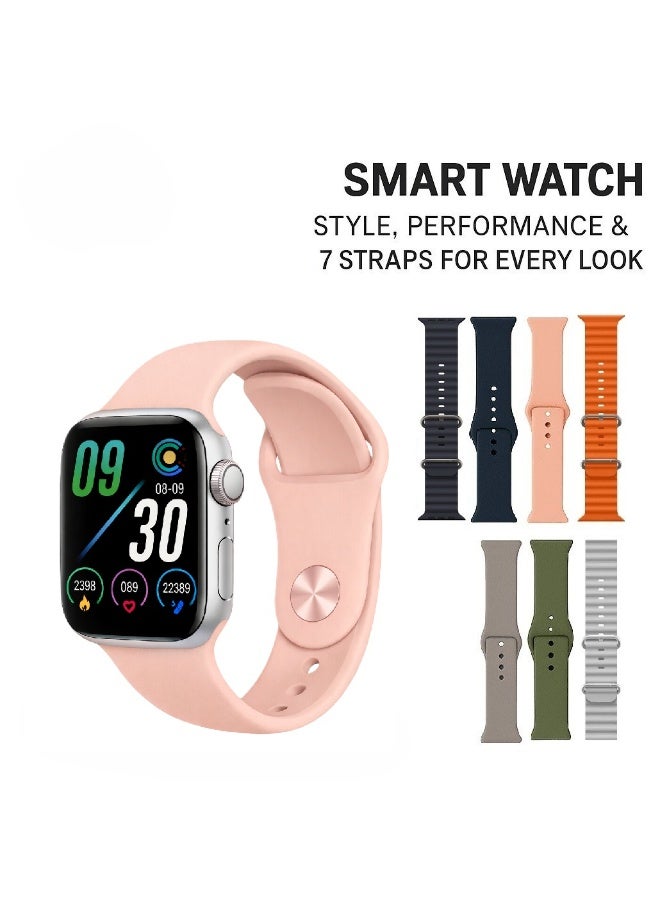 الذاكرة السريعة ساعة ذكية لحساب السعرات الحرارية و استقبال الرسائل والمكالمات الاصدار 9 و تدعم اللغة العربية مقاس 45 مم - Image 1