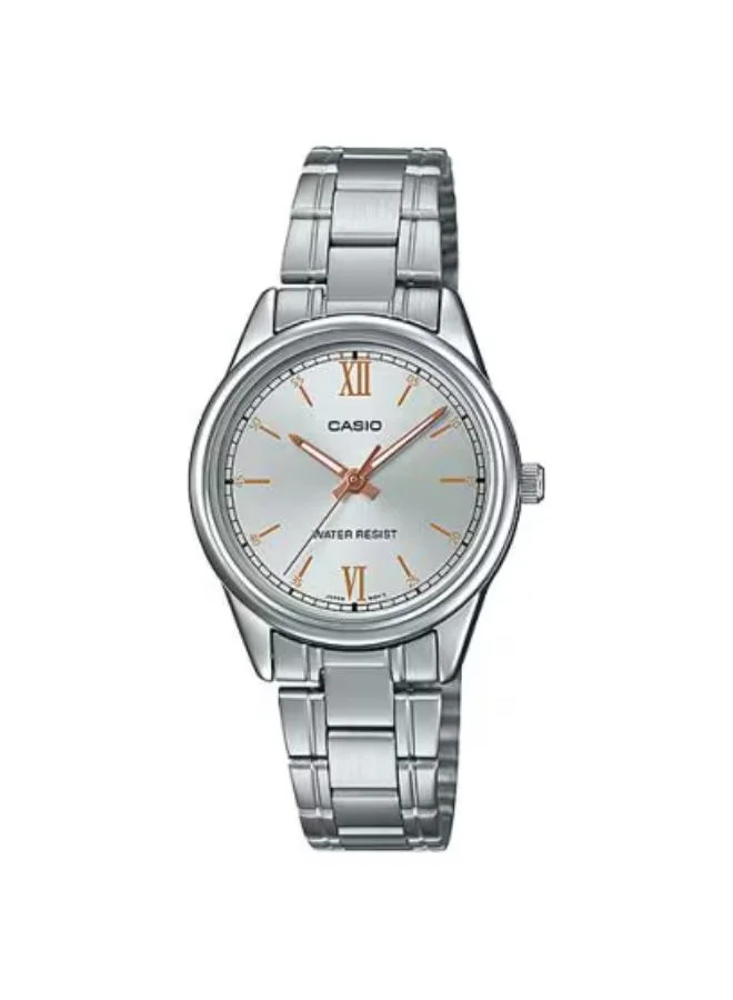 كاسيو LTP-V005D-7B2 White Dial Stainless Steel Analog