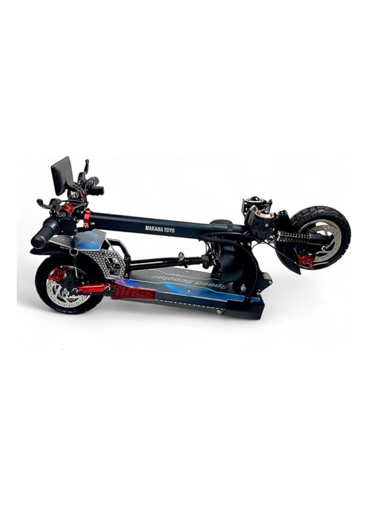 Electric Kick Scooter V28 Pro, Max Speed 70 KM/H Range 35 KM 48V 15Ah Battery 1200W, Electric Foldable Scooter With Seat and 10 Inch Size Tires, Monster Scooter With Double Suspensions