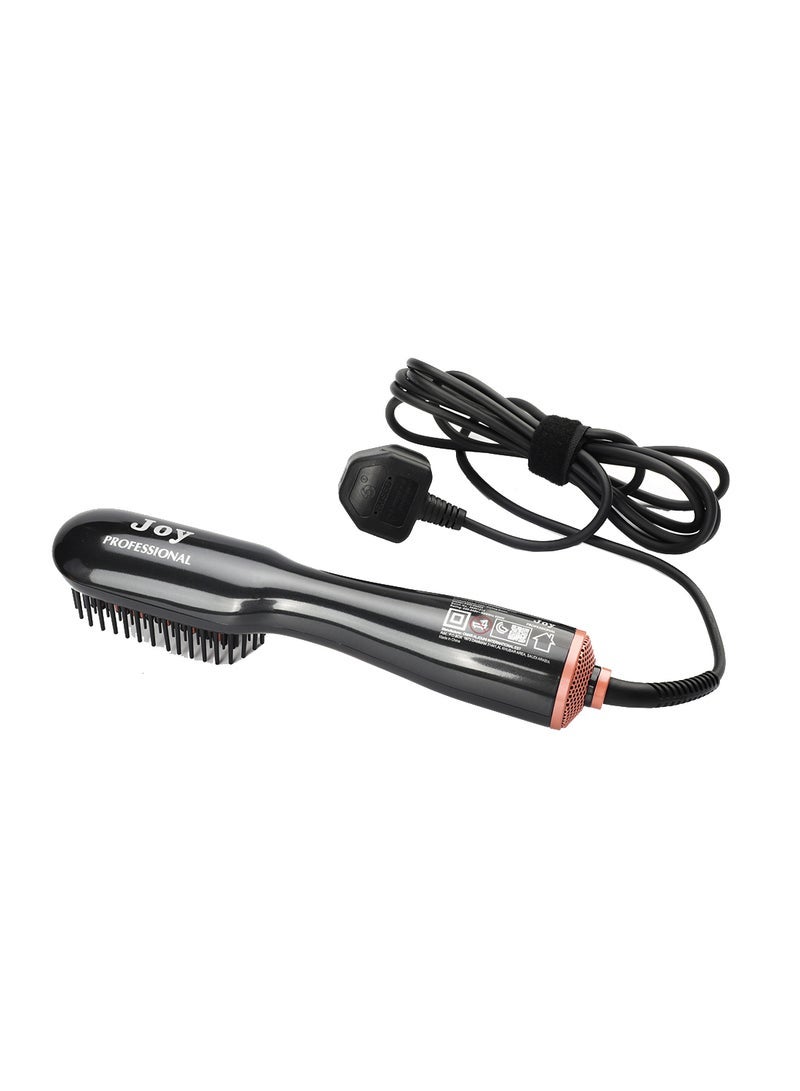 JOY CARE Professional 3-in-1 Hair Dryer Brush – Hot Air Brush for Drying, Straightening & Volumizing, Ionic Technology, Lightweight Ergonomic Design – Salon-Style Blowouts at Home – Black  - Image 1