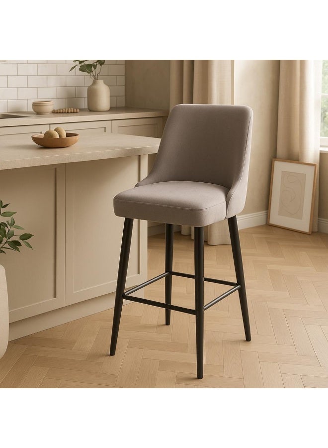 NZONE STORE Padded bar stool with a sturdy metal base in a modern design