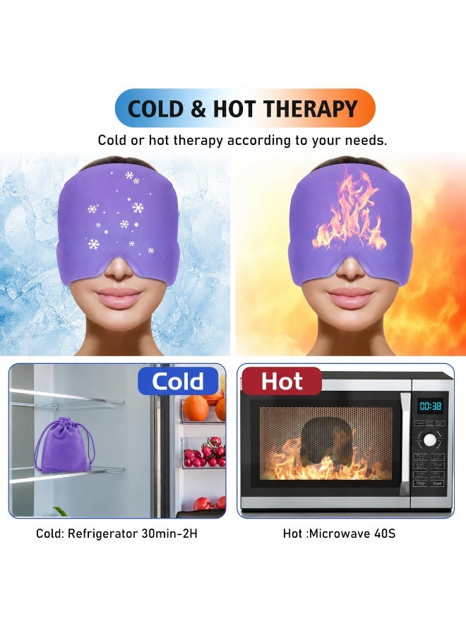 Reusable Hot and Cold Gel Head and Eye Mask - Image 3