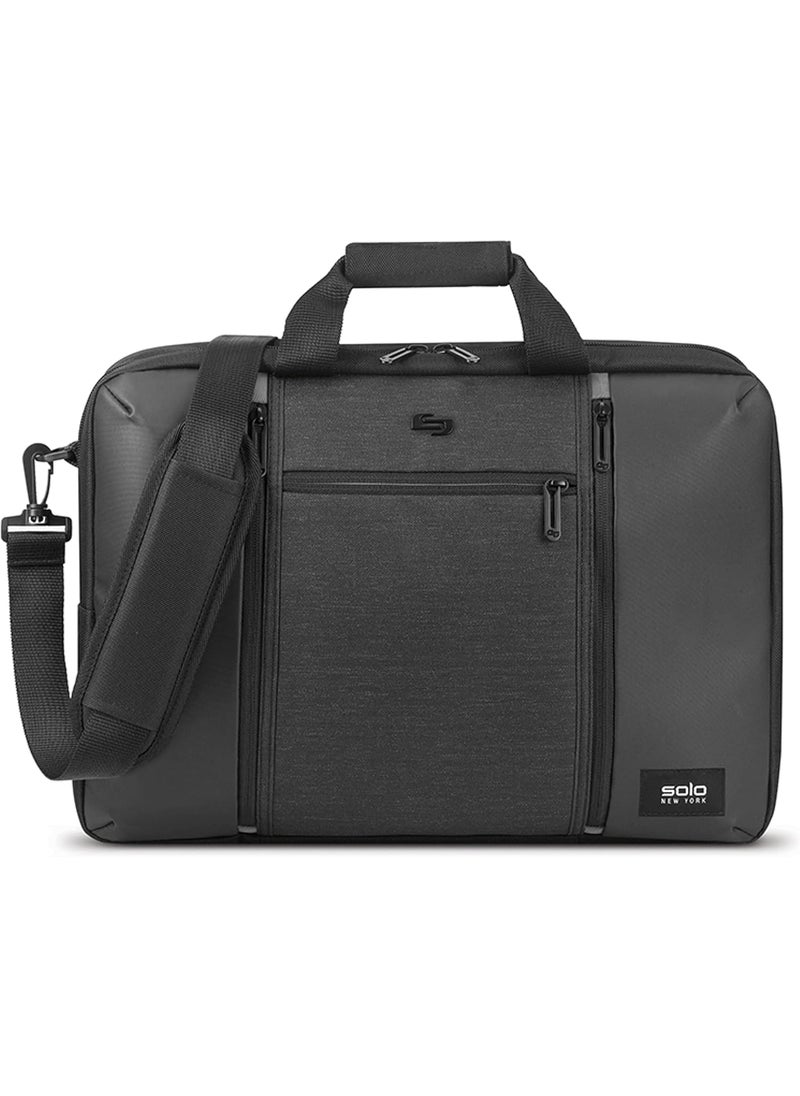 Solo Solo New York Highpass Hybrid Laptop Briefcase for Men and Women Fits Up 156Inch Laptop Black  - Image 4