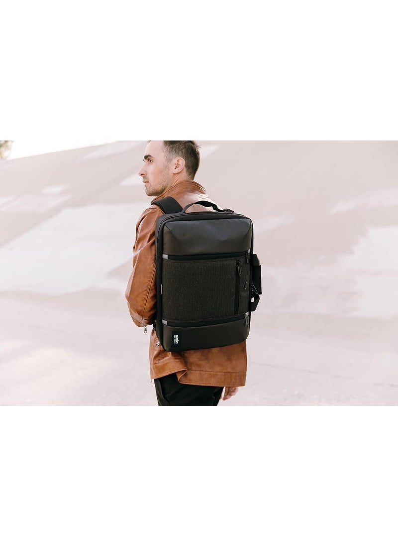 Solo Solo New York Highpass Hybrid Laptop Briefcase for Men and Women Fits Up 156Inch Laptop Black  - Image 2