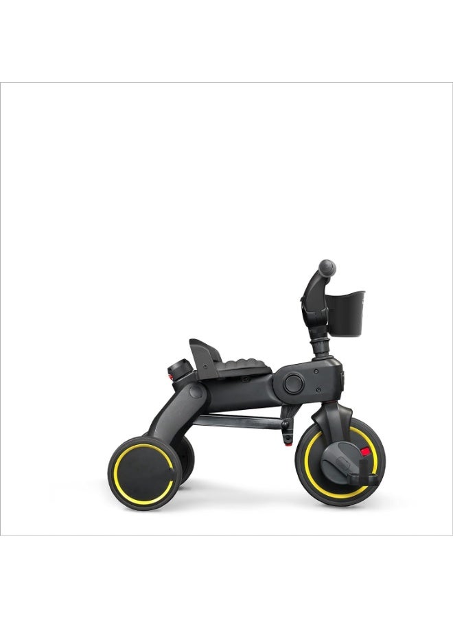 PureTuti Toddler Tricycle, Toddler Bike, 5-in-1 Compact Foldable Tricycle， Trike with Push Handle, Backrest and Safety Belt, Balance Bike (gray) - Image 5