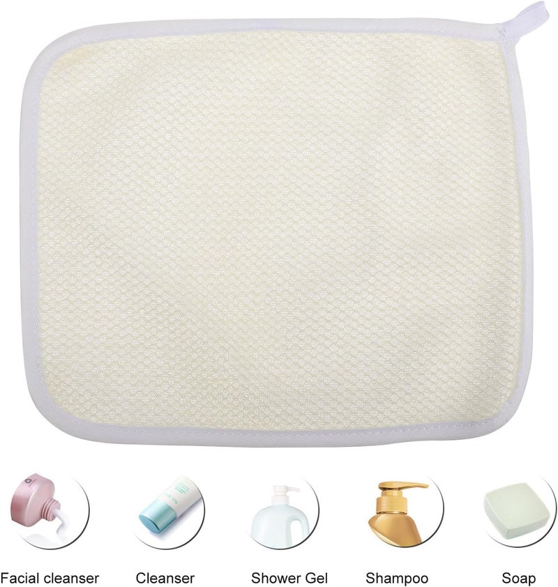 6pcs Nylon Exfoliating Washcloths 22x26cm Body and Face Scrub Towels Back Scrubber for Shower Bath Spa - Image 3