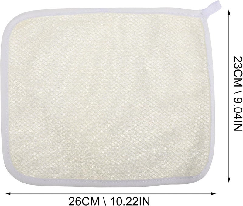 6pcs Nylon Exfoliating Washcloths 22x26cm Body and Face Scrub Towels Back Scrubber for Shower Bath Spa - Image 2