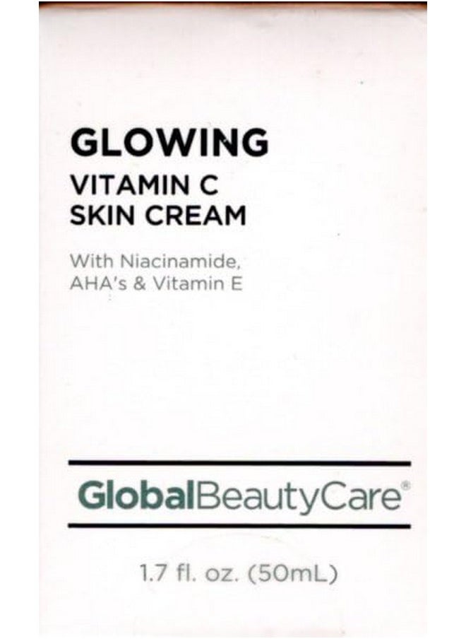 Global Beauty Care - Glowing Vitamin C Skin Cream With Niacinamide Aha & Vitamin E 17 Fl Oz 50Ml - Image 1