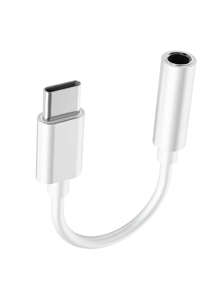 أثير محول USB C إلى مقبس سماعة رأس 3.5 مم لأجهزة iPhone 16/16 Pro/15/15 Pro/Pro Max/Plus، كابل صوت Aux من النوع C متوافق مع iPad و Samsung Galaxy S23/S23/S22/S21Ultra و MacBook و Note - Image 1