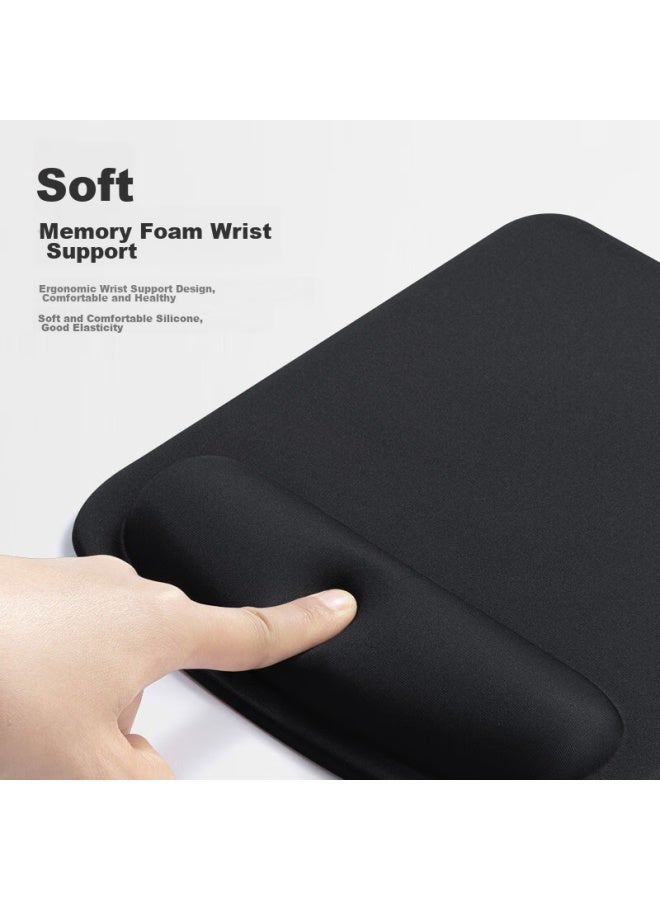 Womt Mouse Wrist Rest Pad, Laptop Mouse Hand Support Pad, Memory Foam Non-slip Wrist Rest, Office Typing And Gaming Hand Wrist Protector Mouse Pad For Men And Women - Image 2