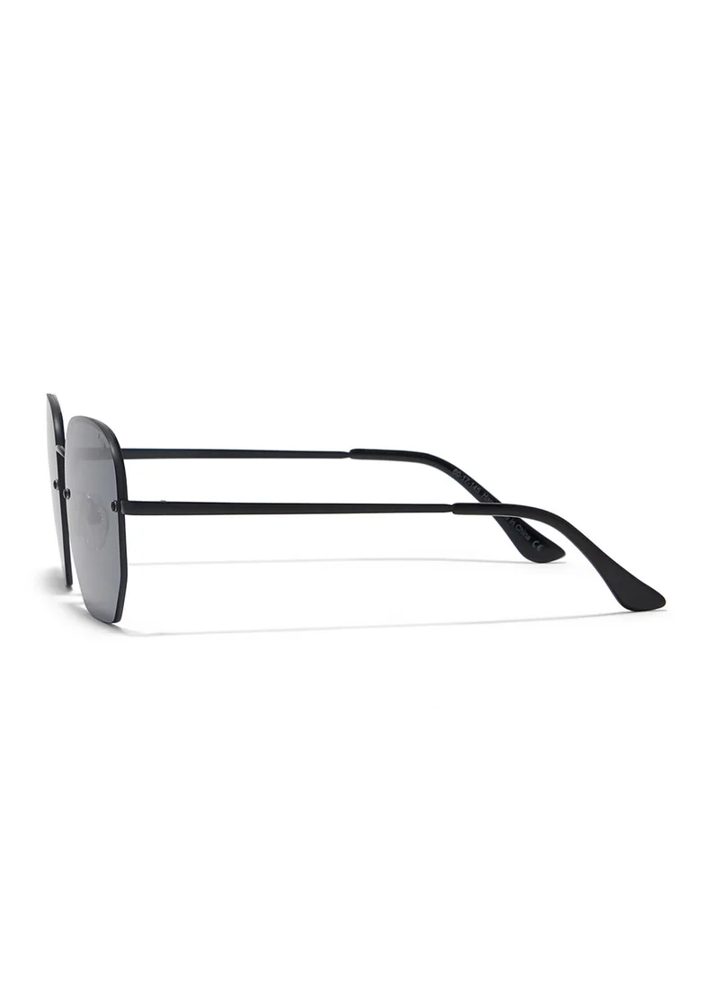 بلاك أوت BlackOut by eyewa NINA II Unisex Sunglasses, Black/Gray