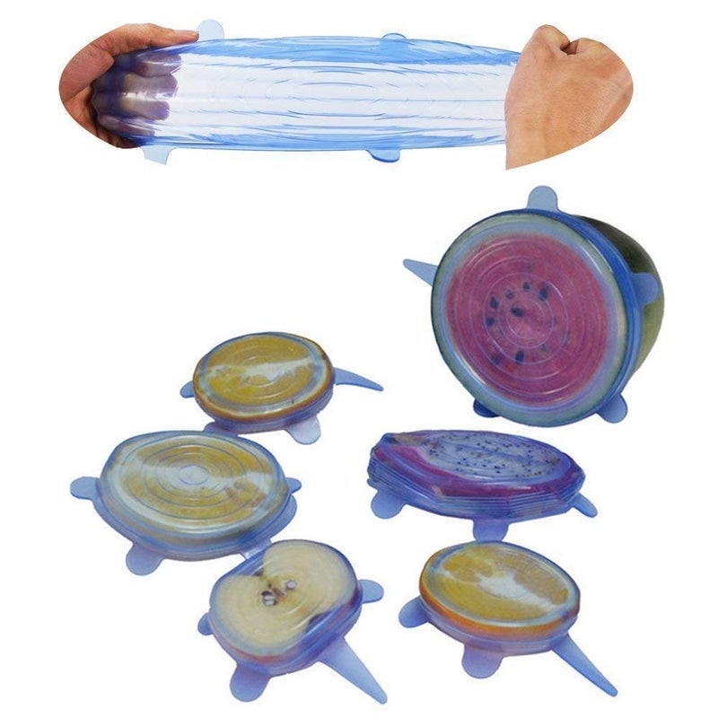Ngel Silicone Lid Covers for Bowls, Cups, Pots, Multicolor -(Pack of 6) - Image 4