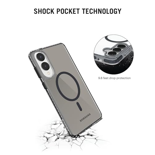 DailyObjects Stride Clear 2.0 Magnetic Case Cover Compatible with Samsung Galaxy S25 Edge | Wireless Charging Slim Back Cover | 2 Layer Edge Protection & Shockproof - Image 4