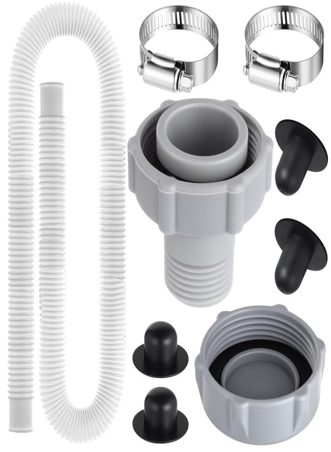 Tujoe P6H1158 Replacement Drain Valve Cap Plastic Swimming Pool Drain Connects Pool Pump Strainer Hole Plug Replacement Swimming Pool Replacement Hose Compatible with Coleman of Pools P01006 - Image 1