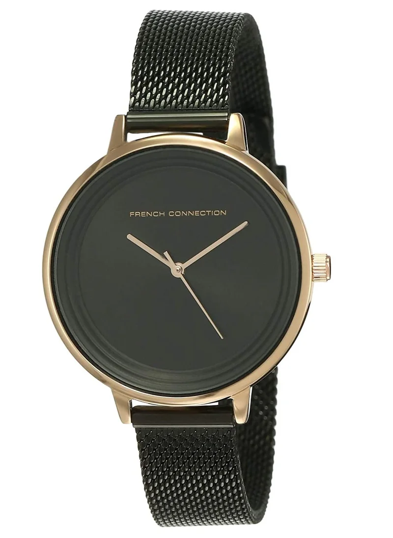 French Connection French Connection Analog Dial Women's Watch, Black, Stainless Steel