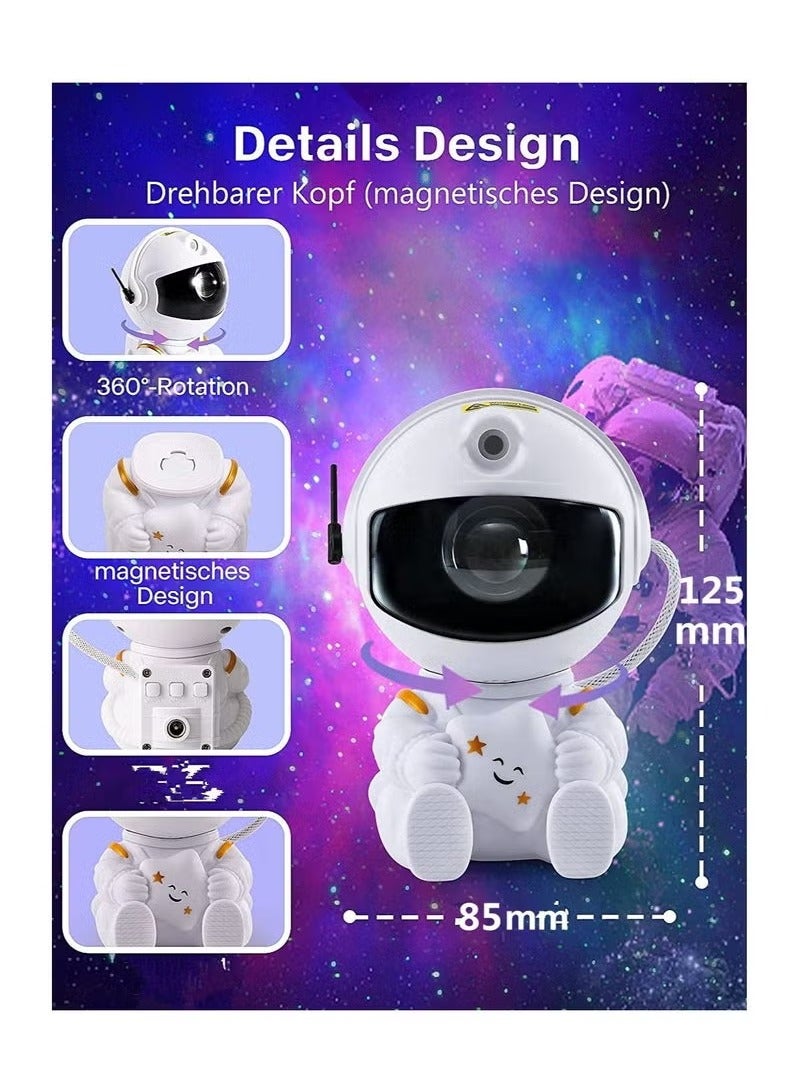 JAJEEK Star Projector Night Light,Astronaut Galaxy Projector,Nebula Projector Lamp with Remote Control,360°Adjustable Starry Projector for Kids,Party,Bedroom and Game Room - Image 4