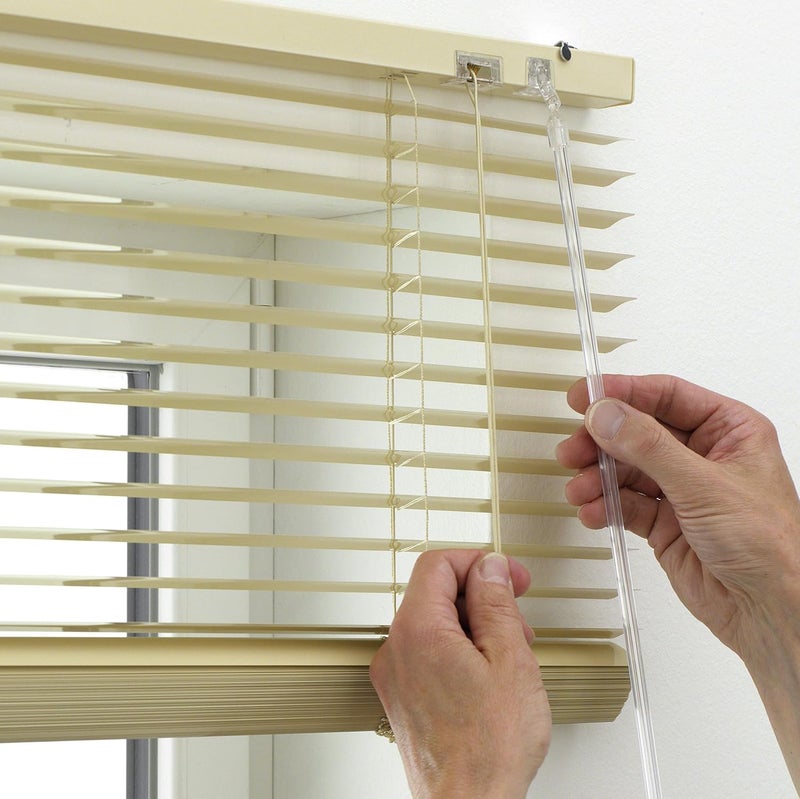 Gardinia Aluminium Venetian Blind, Privacy Screen, Sun Protection, Glare Protection, Wall and Ceiling Mounting, Aluminium Venetian Blind, Beige, 40 x 175 cm (W x H) - Image 2